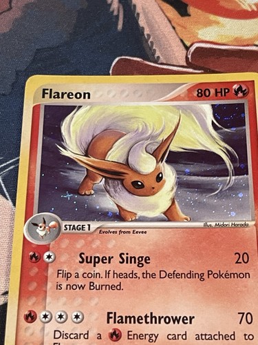 Flareon 5/100 Holo Rare EX Sandstorm E Series Pokemon Card - Picture 4 of 5