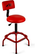 Adjustable Shop Stool With Backrest 360 Swivel Heavy Duty 300 Lbs Capacity