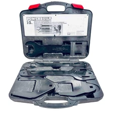 Powerbuilt 648651 10 Piece Master Fan Clutch Wrench Set Kit 8208