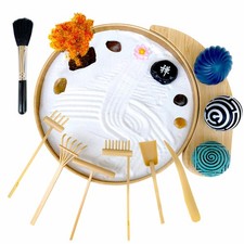 Zen Garden for Desk, Sand Tray Therapy Kit,Zen Gift Set,Japanese Desktop Mini...