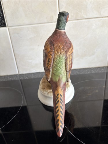 vintage Porcelain Pheasant Ornament Figurine 6.5 Inch Tall (16.5 cm) - Picture 4 of 6