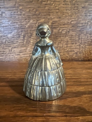 Lot of 5 Brass Bell Vintage Figural Elizabethan Lady Tea Bells - Picture 6 of 16