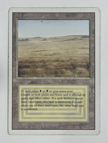 Savannah Revised HP Heavy Play MTG Magic The Gathering - Picture 1 of 2