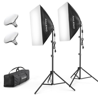 Softbox Lighting Kit, 20X28-Inch Softbox Photography Lighting with LED Bulbs(...