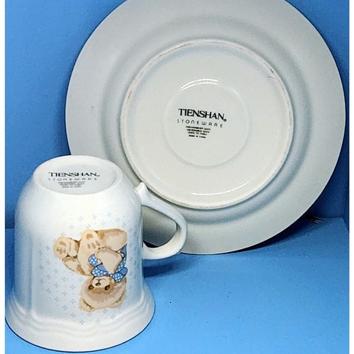Juego de taza de té y platillo vintage Tienshan Country Bear para 1 peluche Theodore - Imagen 8 de 10