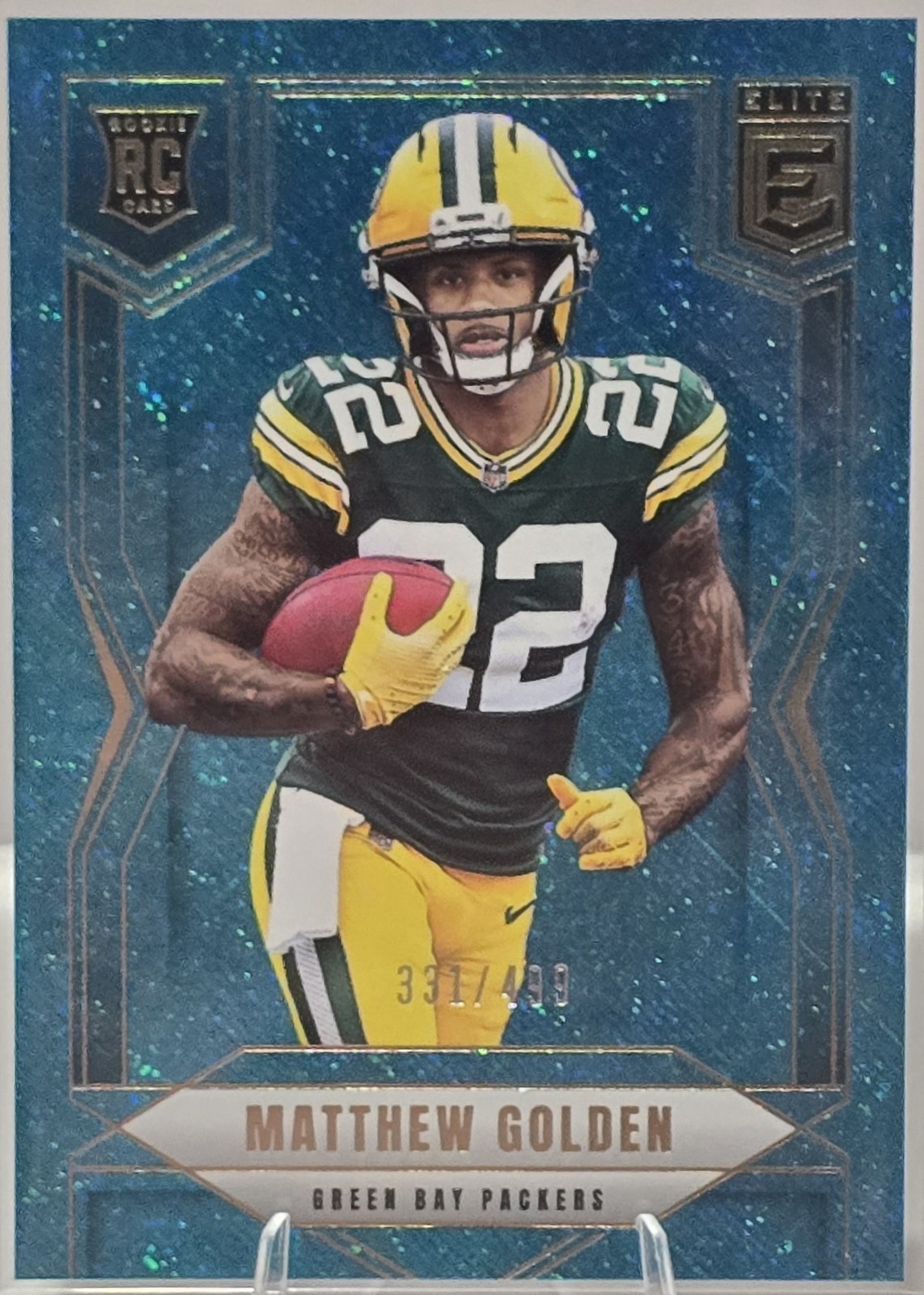 2025 Panini Donruss Elite - Rookies Matthew Golden #144 Teal Matrix /499 (RC)