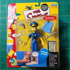 The Simpsons フィギュア 新品未開封 OFFICER MARGE Vintage The Simpsons WOS Police Officer Marge Interactive