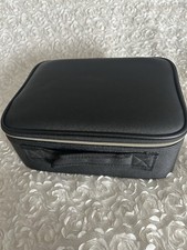 Travel Makeup Bag with Mirror of LED Lighted Cosmetic Case-Black-New-US Seller