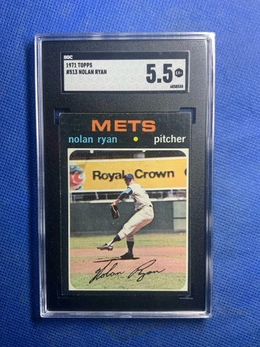 1971 Topps Nolan Ryan New York Mets HOF #513 SGC 5.5