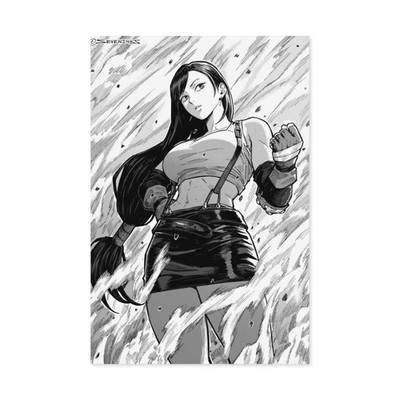 Anime Tifa Lockhart Final Fantasy VII Paper Poster 210 GSM V30