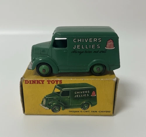 Vintage Dinky Toys 452 Trojan 15 CWT Van Chivers Jellies Green In Original Box