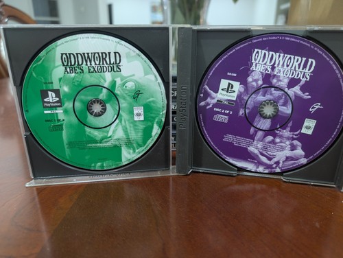 Oddworld: Abe's Exoddus VGC- PlayStation - Missing Manual, Slight Crack On Spine - Picture 2 of 4