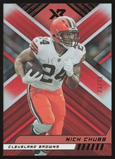 2022 Panini XR #22 Nick Chubb Orange #/99 SN