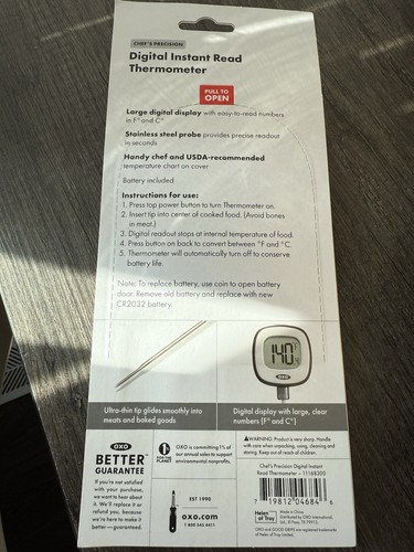 OXO Good Grips Chef's Precision Digital Instant Read Thermometer Pivot Head -NEW - Picture 2 of 2