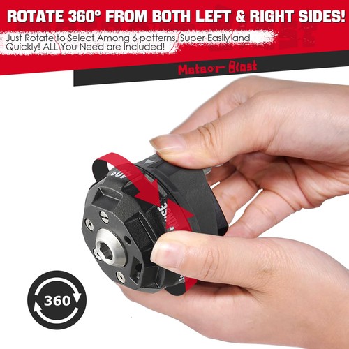 Meteor Blast 6 in 1 Pressure Washer Nozzle Tips，Mutiple Degrees in One， Quick... - Picture 4 of 7