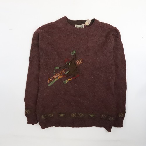 Suéter Vintage Acrobático Ski Portage Cuello Redondo Talla Grande - Imagen 1 de 4