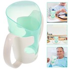  Senior Spill Proof Cup: Non-Slip Slanted Nursing Water Cup For Disabled