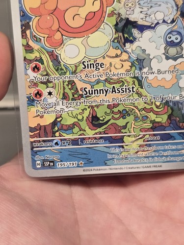 Castform Sunny Form 195/191 Sv08: Surging Sparks Illustration Rare NM - Picture 5 of 10