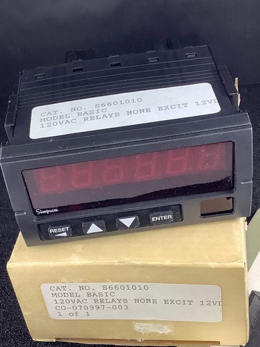 S6601010 - SIMPSON - PRESET TOTALIZER COUNTER - Bild 2 von 2