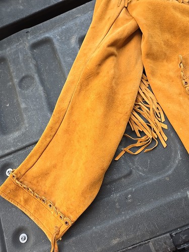 Chaqueta Vaquera Western Vintage Años 60 70 WILD WESTERN Cuero Flecos Frontera Occidental - Imagen 10 de 16