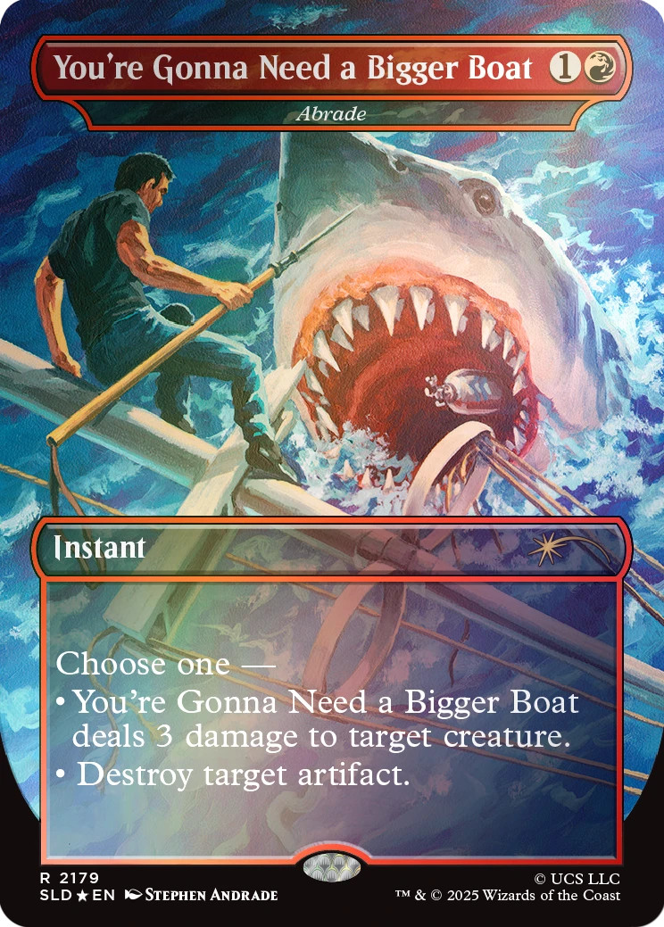Magic the Gathering MTG Secret Lair x Jaws: Terror of Amity Island