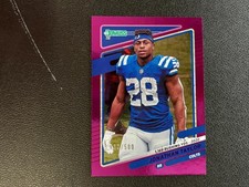 Jonathan Taylor 2021 DOnruss No Helmet Purple Indianapolis Colts 412/500 E1
