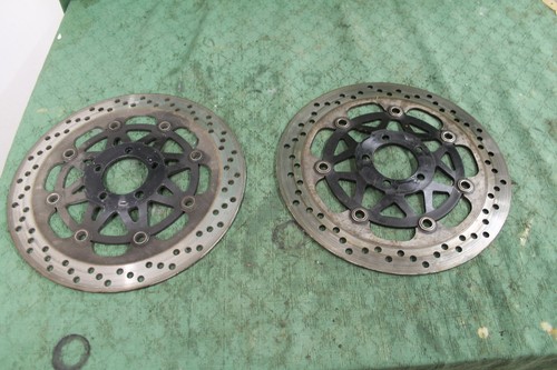 Kawasaki ZX900 B3 ZX9R 1996 Pair of Front Disc Brake Rotors Approx 4.7mm - Picture 8 of 17