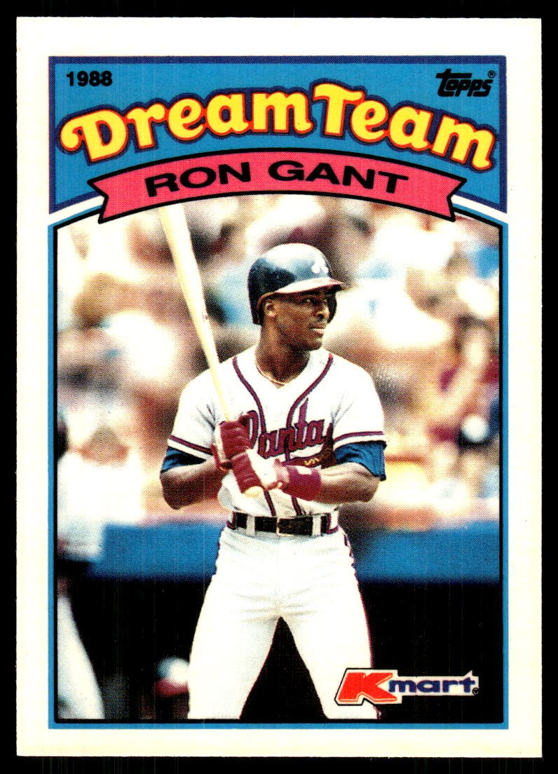 Ron Gant 1989 Topps Kmart Dream Team #2 Braves FREE SHIPPING StackedPacks
