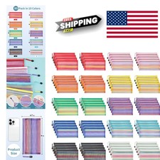 80 Pieces Nylon Zipper Pouches with 10 Color Options for Organizing Essentials