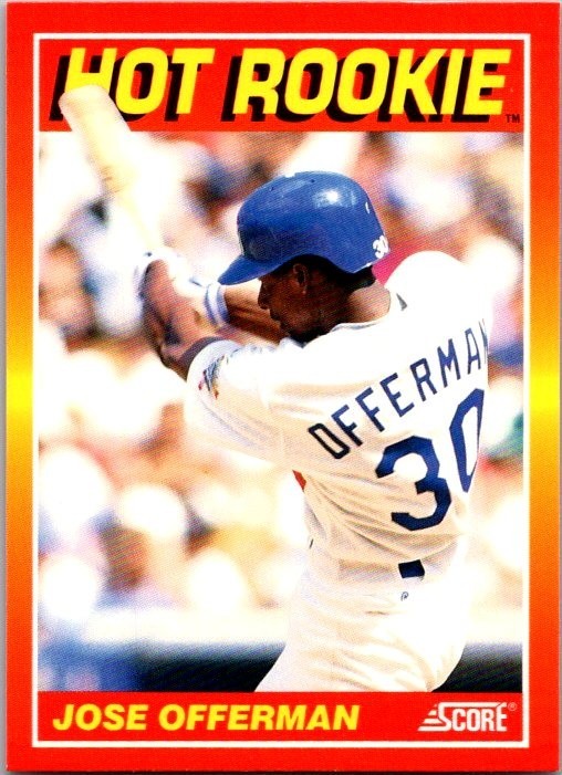 1991 Score - Hot Rookies Jose Offerman #10