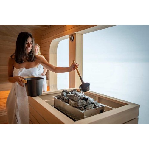 Eos 34.G HD 27 kW finnischer Saunaofen elektrischer Standofen aus Edelstahl - Bild 4 von 6