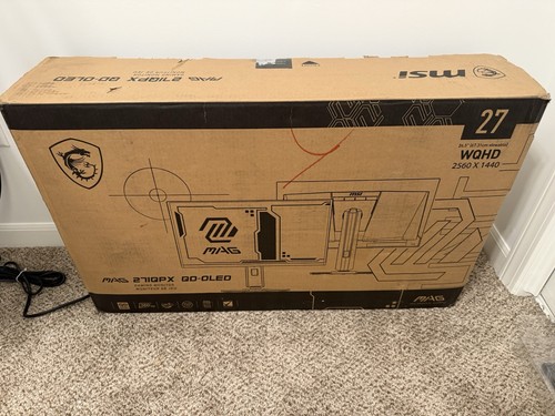 MSI MPG 271QPX QD-OLED 27" WQHD Gaming Monitor, 360Hz/0.03ms HDR 400 - 第 2/8 張圖片
