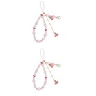 2 sztuki Etui na telefon komórkowy Przyczepa Strass Imitacja Pearl Telefon