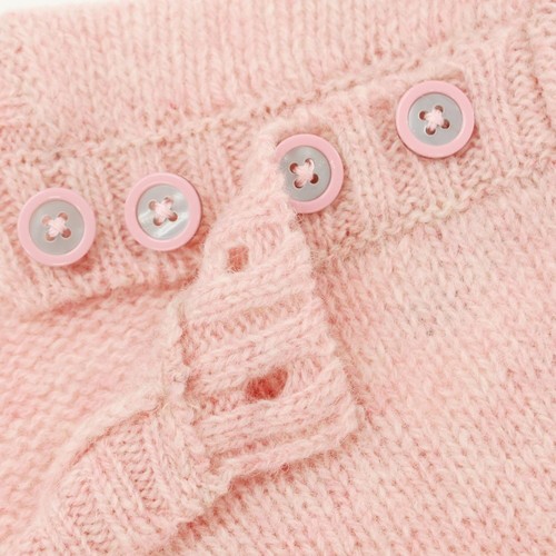 Balmain Pink Wool Crew Neck Sweater Men’s M Used Knit AW No Returns - Picture 4 of 4
