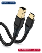 Printer Cable 10ft, Scanner USB C to USB B Cable for Epson, HP, Canon, Midi, Eth