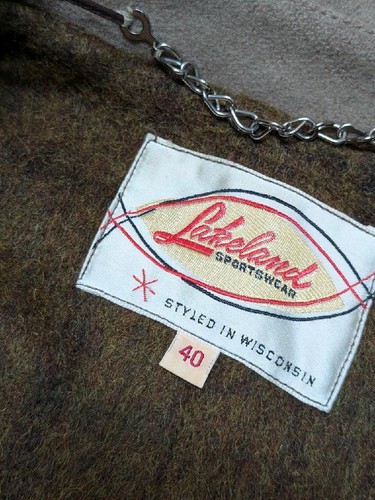vintage 1960s duffle coat WOOL mohair lined M brown tan HOODED lakeland 40-42 - Picture 4 of 15