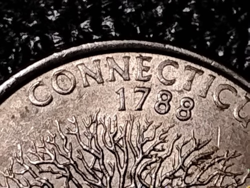 1999 P Connecticut State Quarter Error Coin (Reverse, Doubling "Connecticut") - Picture 4 of 6