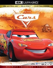 CARS (4K UHD Blu-ray) Owen Wilson Paul Newman Bonnie Hunt Larry the Cable Guy