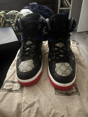 Size 9 - Gucci Basket High Black Demetra Red