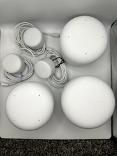 Google Nest Wi-Fi Mesh Router AC2200 H2D  2 Satellite Point H2E - 3 Pack Tested
