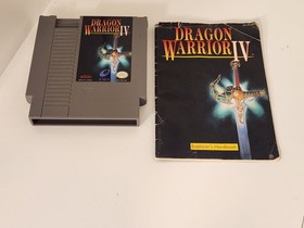 Dragon Warrior IV 4 - Nintendo NES - Cart And Manual - Tested