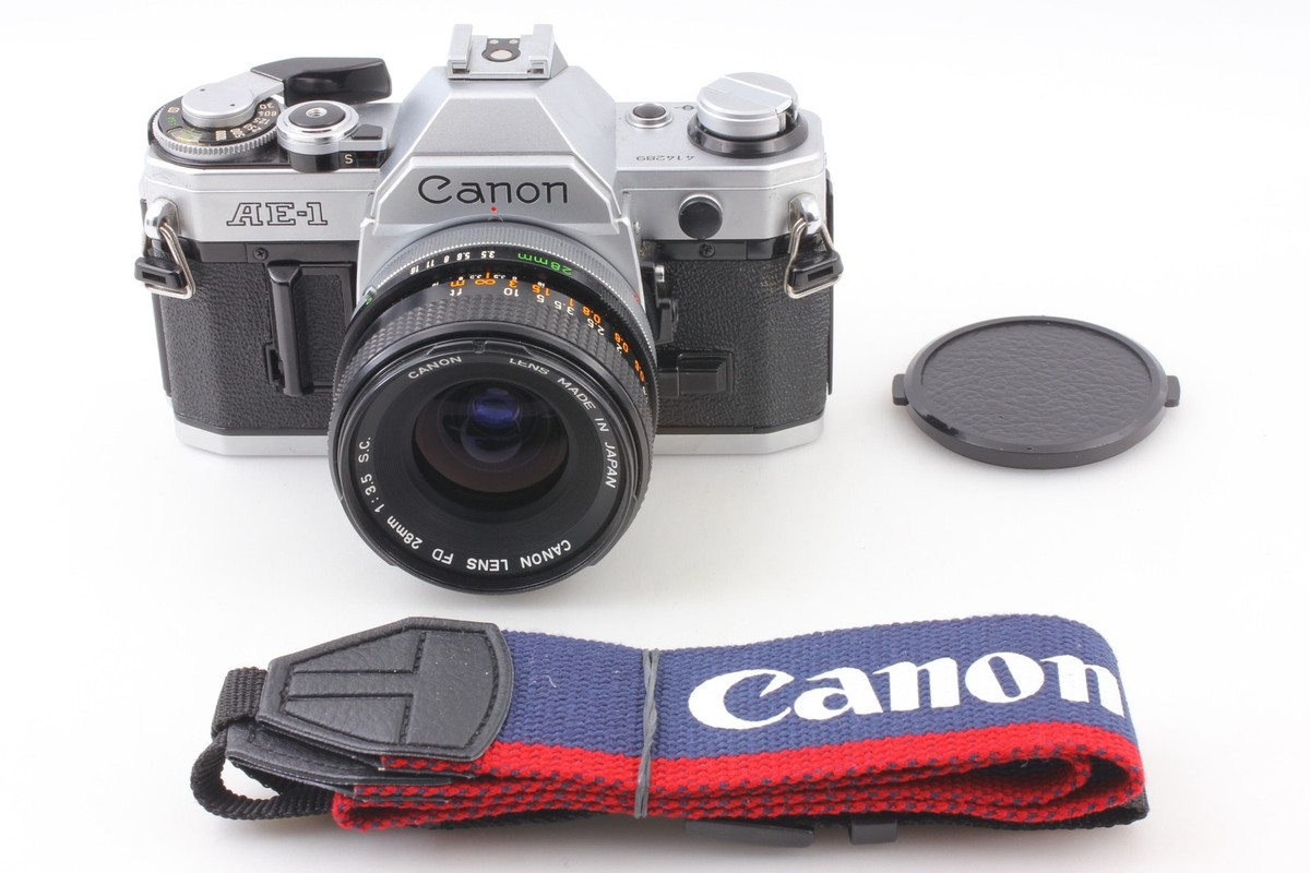 ★★CANON AE-1 ブラック + FD 28mm F3.5 #275 RARE Black Canon AE1 35mm SLR Film Camera + Canon 28mm F3.5