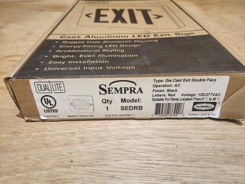 DUAL LITE SEDRB / SEDRB (NEW IN BOX) BLACK LED EMERGENCY - Picture 2 of 3