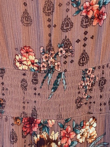 Vestito donna maxi sole KNOX ROSE tg.grande canotta ricamo elastico in vita floreale - Foto 9 di 20