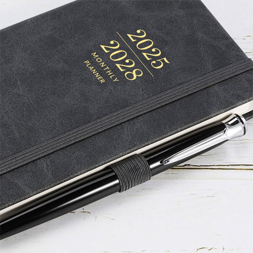Agenda/Calendario tascabile mensile 2025-2028 - Agenda mensile 3 anni con finta foglia - Foto 7 di 12