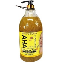AHA Strong Skin Brightening Shower Gel Exfoliating Body Wash, 2000ml [USA Stock]