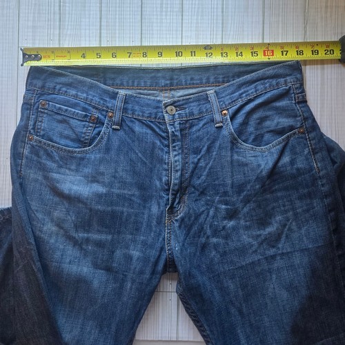 Levi Strauss 527 Jeans Herren W36 L34 Blau Denim Boot Cut Regular Fit - Bild 9 von 9