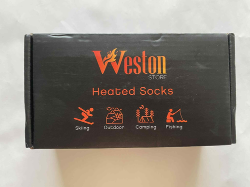 Weston Store beheizbare Socken mit Akku - schwarz - Skifahren NEU