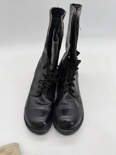 CORCORAN Men's BLACK Leather Lace-Up Jump Boots Military USA 1500 Size 10 D - Picture 2 of 10