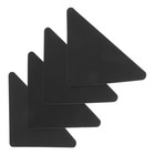  4Pcs Rug Tape Non Slip Triangle Rug Pads Grippers For Hardwood Floors And Tiles